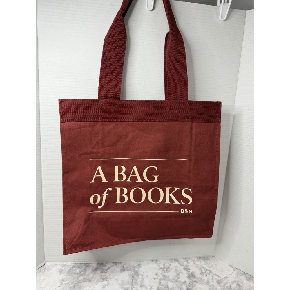 Barnes & Noble "Bag of Books" Cotton Book Tote Bag 15"x13.5" NWOT